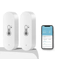 2 Pack WiFi Temperature Humidity Sensor Smart Hygrometer Thermometer Sensor with APP Remote Monitor and Alert High Precision