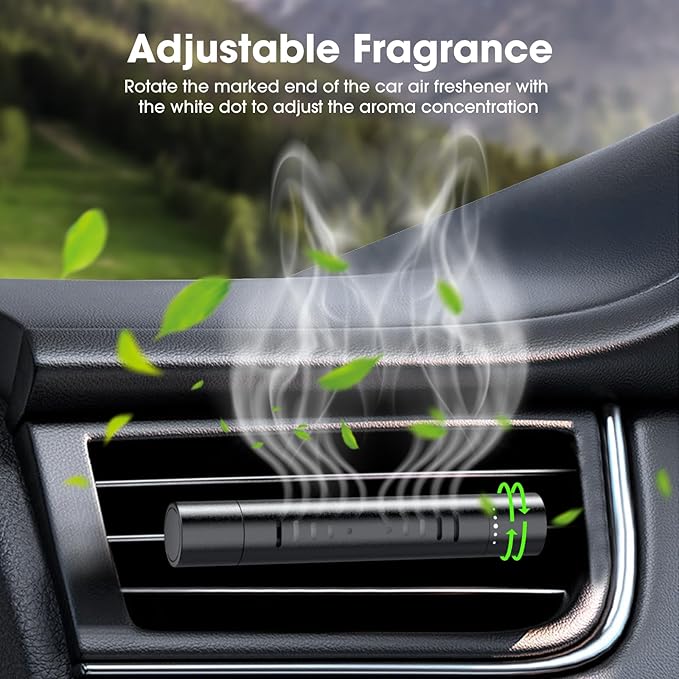 2 Packs Custom Car Air Freshener Diffuser Vent Clips with 12 Refill Sticks for Cars, Office, Kitchen, Bathroom, alternate