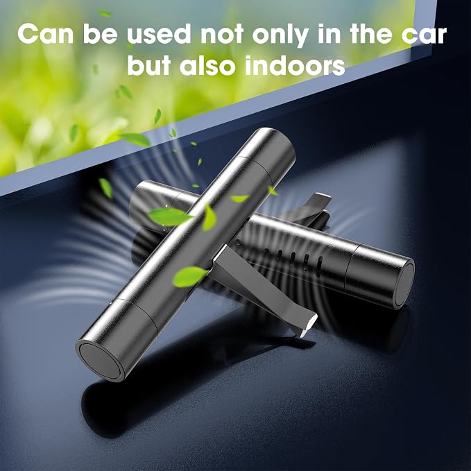 2 Packs Custom Car Air Freshener Diffuser Vent Clips with 12 Refill Sticks for Cars, Office, Kitchen, Bathroom, alternate