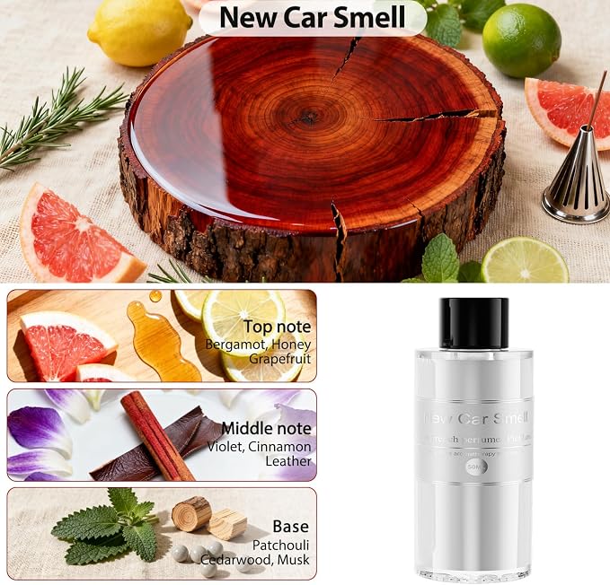 2 Packs Essential Oil Refill for Smart Car Air Freshener, 3.5OZ Car Diffuser Refill, alternate product view 2