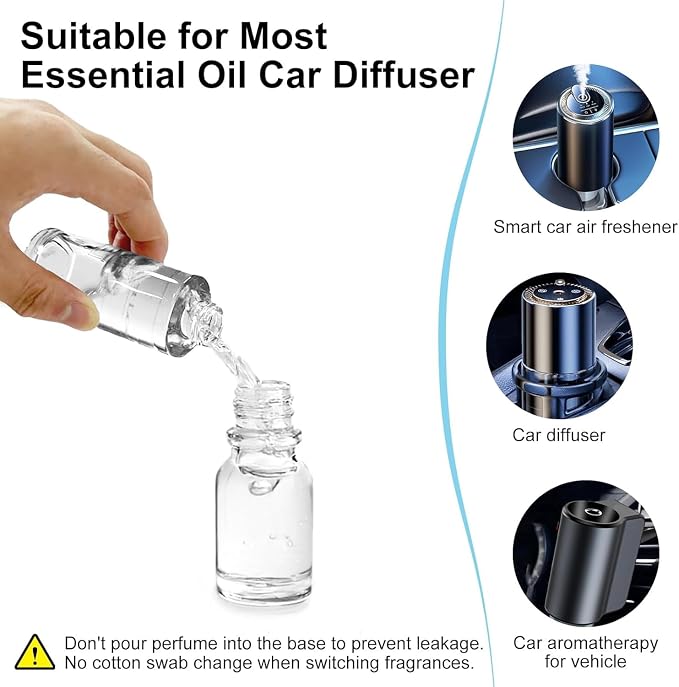2 Packs Essential Oil Refill for Smart Car Air Freshener, 3.5OZ Car Diffuser Refill, alternate product view 5
