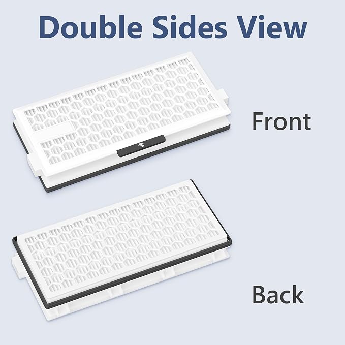 2 Packs HEPA Replacement Filters Compatible with AirClean SF-HA 50 HEPA Filter for Vacuum Model # S4, S5, S6, S8