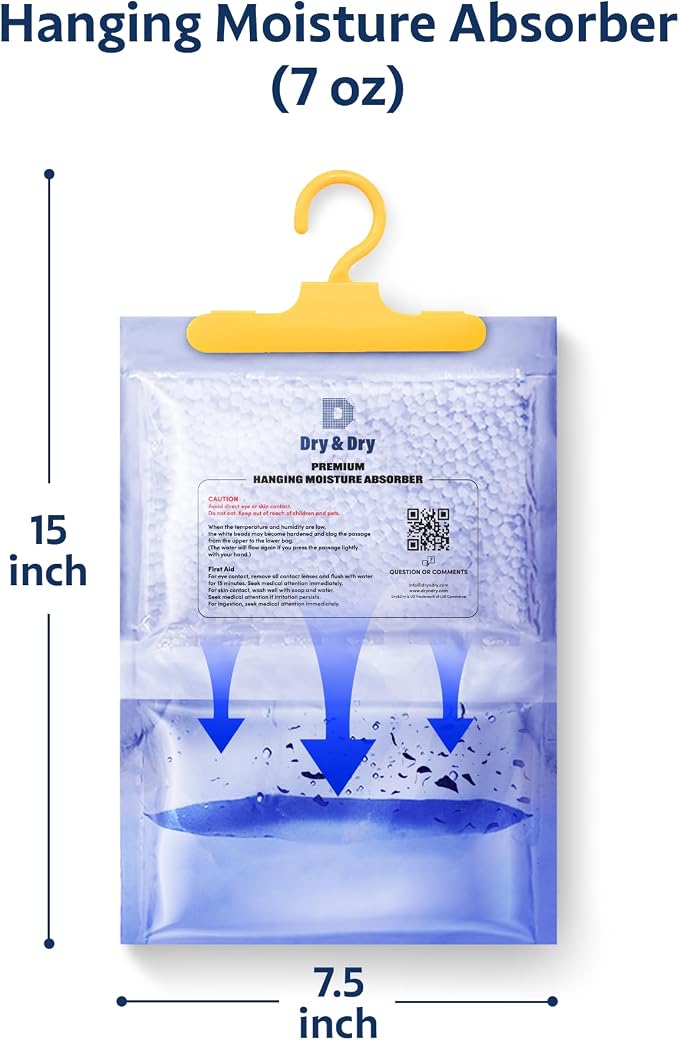 2 Packs [Net 7 Oz/Pack] Moisture Absorbers for Home, Basement & Bedroom - Small Dehumidifiers, alternate product view 2