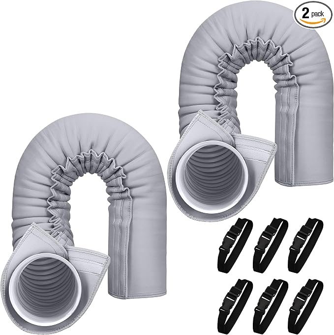 2 Packs Portable AC Hose Sleeve, Portable Air Conditioner Hose Cover Wrap, Fits for 5" & 5.9" Diameter Exhaust Hose,Hoses