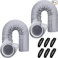 2 Packs Portable AC Hose Sleeve, Portable Air Conditioner Hose Cover Wrap, Fits for 5" & 5.9" Diameter Exhaust Hose,Hoses