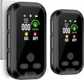 2-Pcs 4IN1 Plug in Smoke & Carbon Monoxide Detector Combination Builti-in 2000 mAh Backup Battery HD Screen [Smoke CO Temp