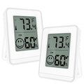 2 PCS Home Indoor Hygrometer, Mini Indoor Thermometer, Temperature and Humidity Monitor, Reptile Thermometer - Houses