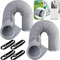 2 Pcs Portable AC Hose Insulation Sleeve, Air Conditioner Hose Cover Wrap, Fits 5" & 5.9" Diameter Exhaust Hose, Easy