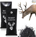 2 Pcs Scent Elimination for Hunting Charcoal Odor Absorber for Strong Odors Scent Away Elimination Hunting Accessories Long