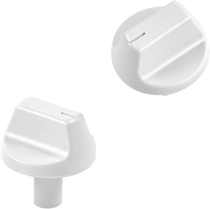 2 Pcs WJ12X24802 Air Conditioner Knob Replacement Part, White Knobs Fits GE Appliance Window Air Conditioner, Compatible with