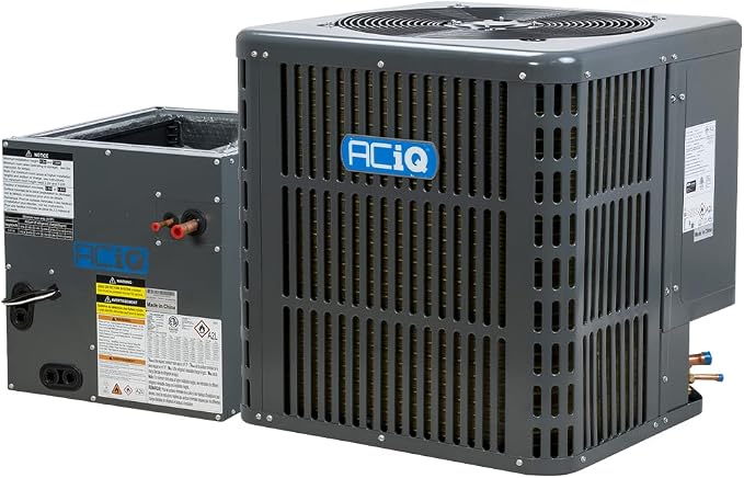 2 Ton 14.3 SEER2 iCongo Central Air Conditioner Split System & 17.5in Vertical Evaporator Cased Coil with Thermostat - R32