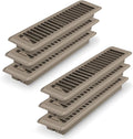 2" x 10" Floor Register 6 Pack, Heavy Duty Steel Walkable Floor Vents, Easy Adjust Air Vent Covers for Home Floor Wall