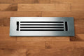 2 x 12 Cast Aluminum Linear Bar Vent Cover with Damper - Brushed Satin (Overall: 3.75 x 13.5) | Floor Register
