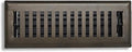 2" x 12" Contemporary Design Steel Floor Register in Metallic Bronze Finish for Floor l- Decorative Air Vent Covers- Floor