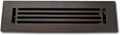 2 x 14 Cast Aluminum Linear Vent Cover with Damper - Oxidized Bronze (Overall: 3.75 x 13.75) | Floor Register