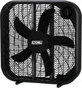20" 3-Speed Box Fan, Ideal for Home, Bedroom, & Office, Black, product image