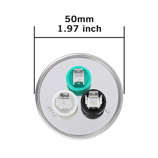 20/3 uF 20+3 MFD 370VAC or 440VAC Dual Run Start Round A/C Capacitor CBB65 Air Conditioner Capacitors for AC, alternate view