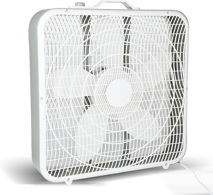 20'' Box Fan, 3-Speed Cooling Floor Fan with Aerodynamic Shaped Fan Blades, product image