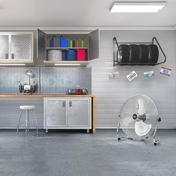 20'' Floor Fans, High Velocity Heavy Duty Metal Industrial Floor Fan for Commercial & Residential, High Power, alternate view