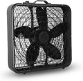 20 Inch Box Fan with Carry Handle, Portable Powerful and Quiet 3-speed Floor Fan with Protection Net, Durable 70W Lightweight