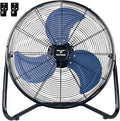 20 Inch High Velocity Industrial Floor Fan, 3-Speed Heavy Duty Metal Cradle Floor Fans with 360° Tilt for Warehouse