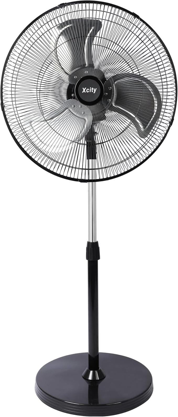 20 Inch Metal Oscillating Standing Fan, Max 3600 CFM High Velocity Heavy Duty Industrial Stand Fan with 3 Speed &