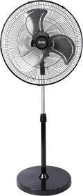 20 Inch Metal Oscillating Standing Fan, Max 3600 CFM High Velocity Heavy Duty Industrial Stand Fan with 3 Speed &