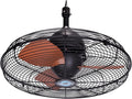 20-Inch Outdoor Downrod Mount Ceiling Fan, IPX4 Water-Resistant with Remote Control, 3-Speed Settings, 3300 CFM Airflow