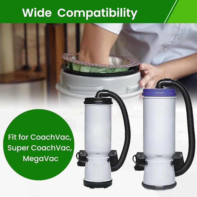 20 Pack 100331 Backpack Vacuum Bags Compatible with 10 QT Backpack Vacuum Cleaner,Replace Part #100331 Open Cirular