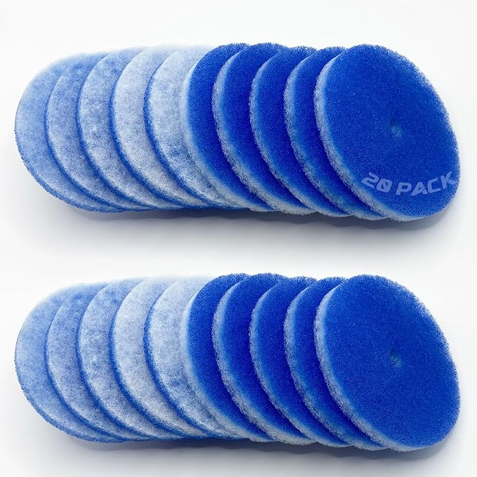 20 Pack Conditioner Filter 5.25” Round RV AC Filters Replacement with Central Hole MERV 8 Rated Vent Filters