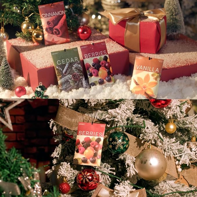 20 Packs Cedar Cinnamon Vanilla Berries Potpourri Bag Scent Sachet for Closet Drawer Room Car Home Air Freshener Shoe Odor
