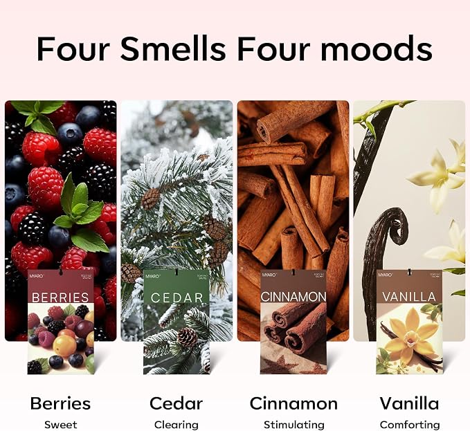 20 Packs Cedar Cinnamon Vanilla Berries Potpourri Bag Scent Sachet for Closet Drawer Room Car Home Air Freshener Shoe Odor