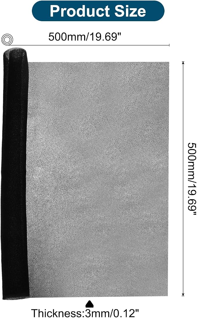 20" x 20" x 0.1" Air Conditioner Filter Replacement, Washable Reusable Cut to Fit Foam Filter Air Filter for RV AC Vent