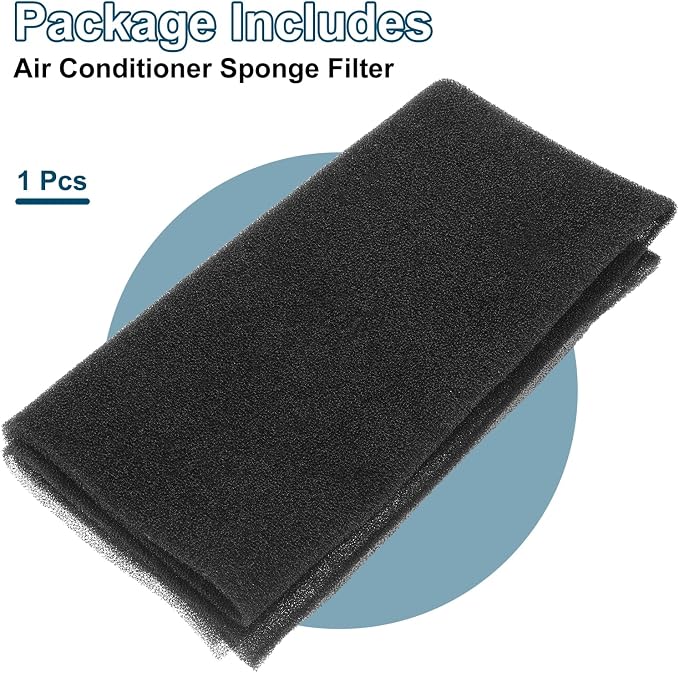 20" x 20" x 0.1" Air Conditioner Filter Replacement, Washable Reusable Cut to Fit Foam Filter Air Filter for RV AC Vent