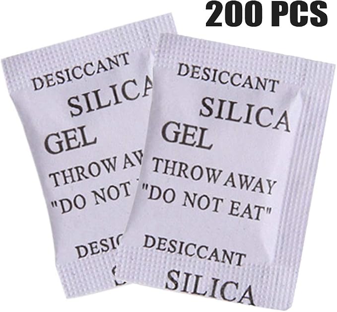 200 Pcs Food Grade Security Silica Gel Desiccant Pack Moisture Absorber Dehumidifier (Size:200 pcs), alternate product view 5