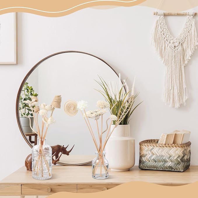 200 Pcs Reed Diffuser Sticks Set Include 10 Style 100 Pcs Natural Rattan Flower Reed 7 Style 100 Pcs Mixed Fragrance