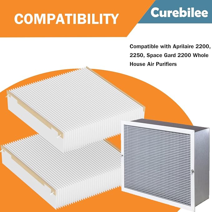 201 Replacement Filter MERV 13 Compatible with 2200, 2250, Space Gard 2200 Whole House Air Cleaner Purifiers and