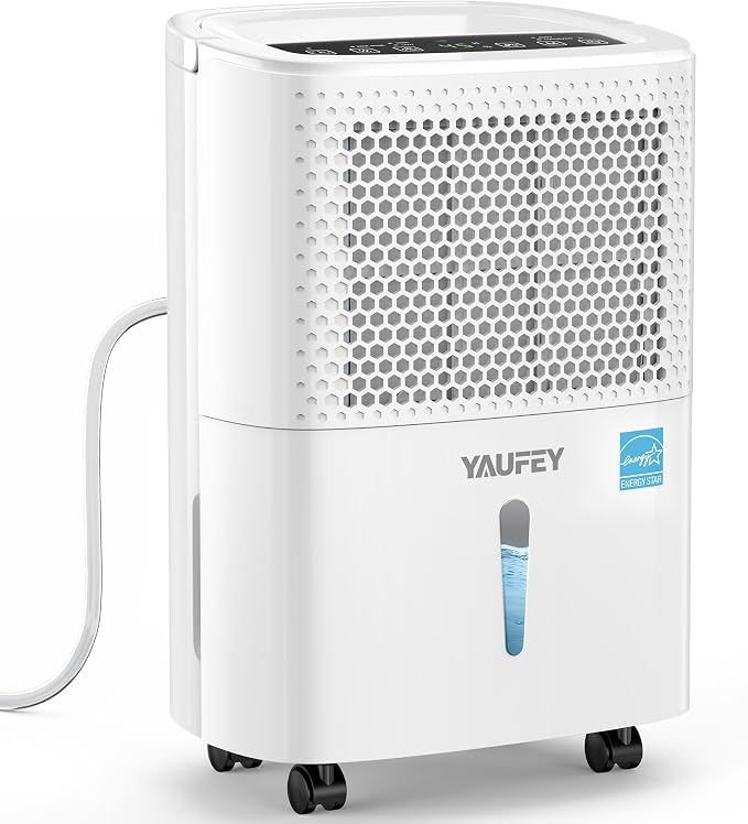 2025 Most Efficient Energy Star Dehumidifier for 2,000 Sq. Ft. Home, Basement and Large Room - Powerful, Quiet with Humidity