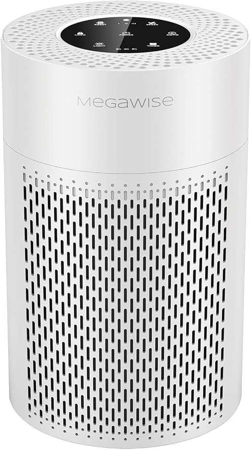 2025 Updated Version Smart Air Purifier for Home Large Room up to 1076ft2, H13 True HEPA Filter with Smart Air Quality