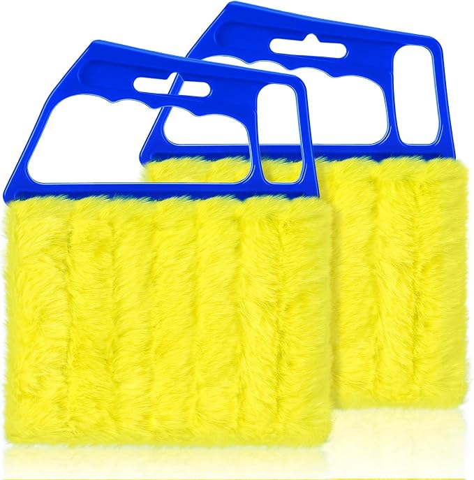 2025 Upgrade 2PCS Blind Cleaner Duster Tool, Window Blinds Cleaner Microfiber Washable,7 Fingers Blind dusters