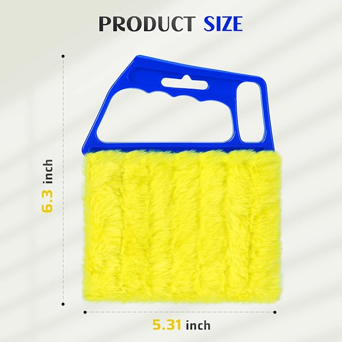 2025 Upgrade 2PCS Blind Cleaner Duster Tool, Window Blinds Cleaner Microfiber Washable,7 Fingers Blind dusters, alternate