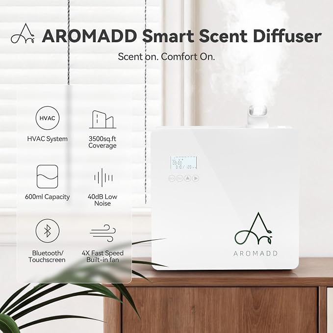 2025 Upgraded 3500 Sq.Ft Smart Scent Machine - HVAC System, Whole House Aroma & Hotel Collection Diffuser, alternate product