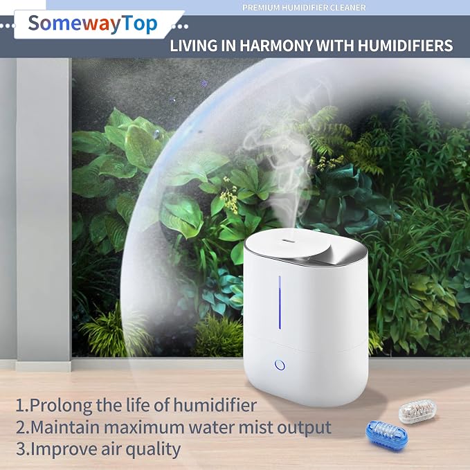 2025 VER] 20X Humidifier Cleaner, Demineralization Cartridge for Humidifier Compatible with Demineralization Cleaning