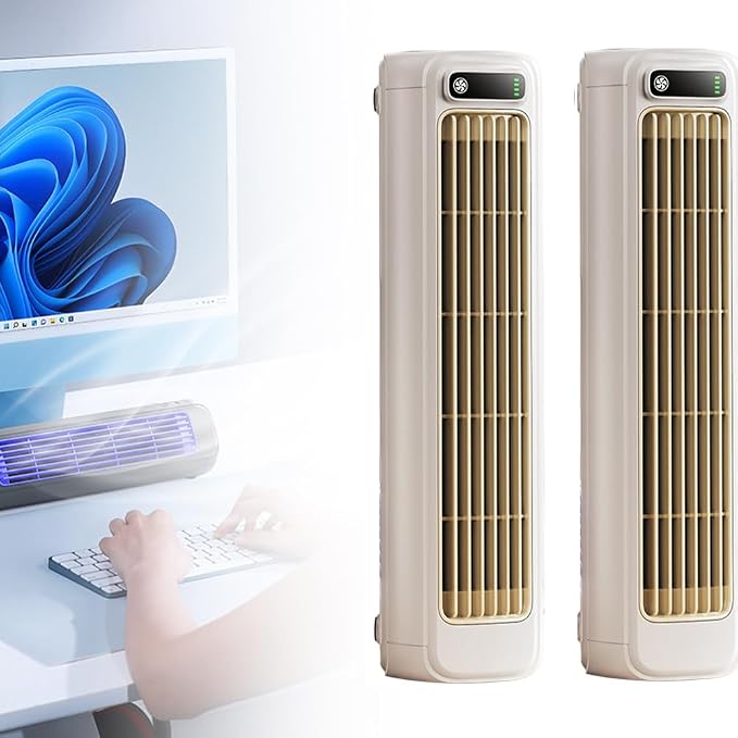 2026 New Cooling Ace Portable Air conditioner, Cooling Fan with 3 Speeds & LED Touch Screen, USB Charging Air Conditioner for