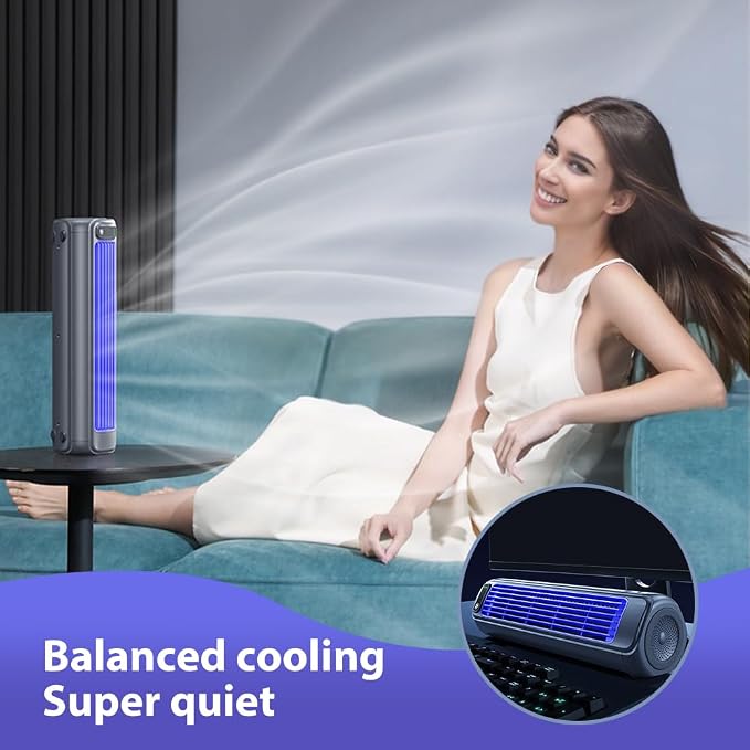 2026 New Cooling Ace Portable Air conditioner, Cooling Fan with 3 Speeds & LED Touch Screen, USB Charging Air, alternate view