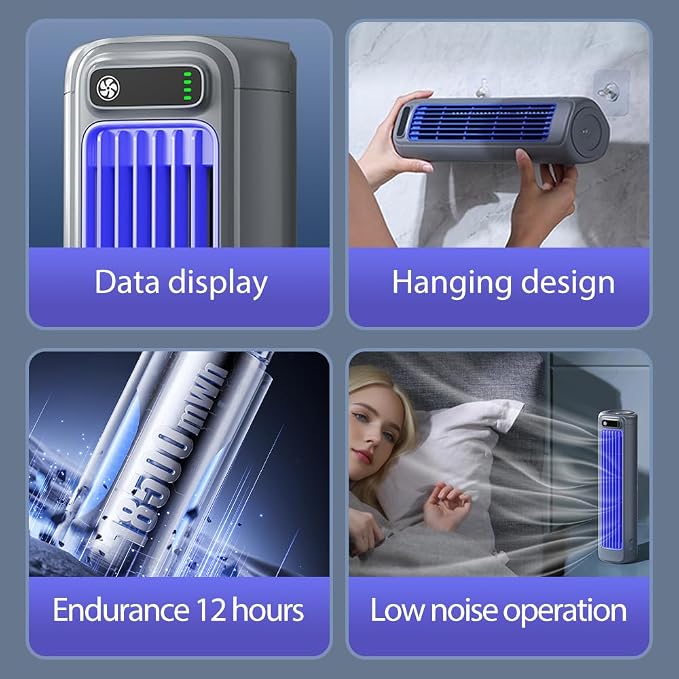 2026 New Cooling Ace Portable Air conditioner, Cooling Fan with 3 Speeds & LED Touch Screen, USB Charging Air, alternate view