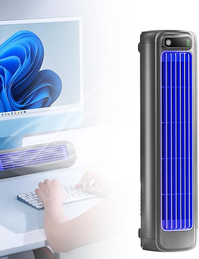 2026 New Cooling Ace Portable Air conditioner, Upgrade Cooling Fan with 3 Speeds & LED Touch Screen, USB