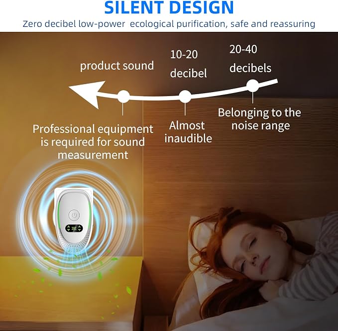2026 Upgraded Air Ionizers for Dust Mites Smoke Pet Odor Plug in Air Purifiers for Home Silent Ionizer Air Cleaners & Room