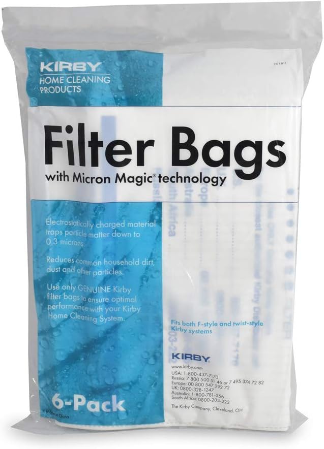 204811 Filter Bag Six Pack Micron Magic HEPA (6 Bags Plus 2 Belts), alternate product view 2