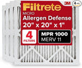 20x20x1 AC Furnace Air Filter, MERV 11, MPR 1000, Micro Allergen Defense, product image